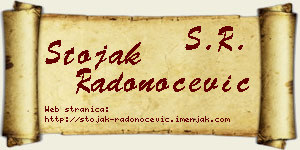 Stojak Radonoćević vizit kartica